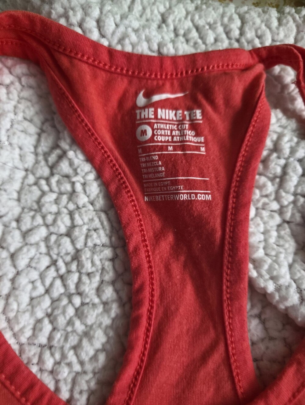 Nike Women's Red Racerback Tank Top - Picture 3 of 3